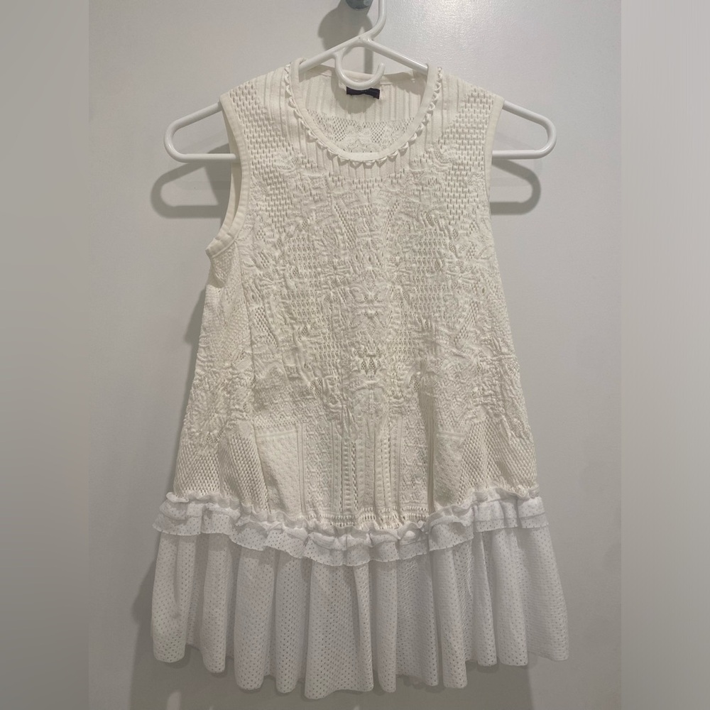 HIGH White Sleeveless Top